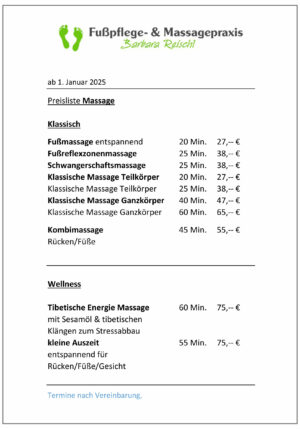 Preisliste-Massage-A5-2025
